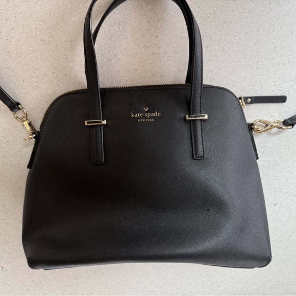 kate spade Handbags - Kate Spade Black Satchel with Structured Design and Top Handles